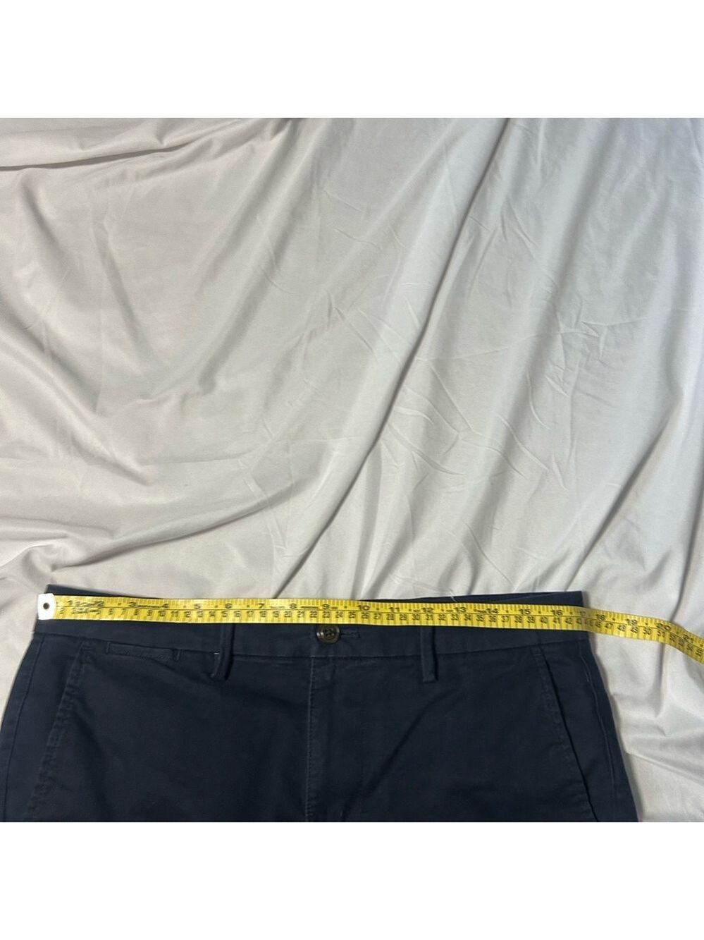 GAP Essential Khaki Skinny Pants Men's 33x32 Navy Casual Stretch Stylish - Picture 6 of 10